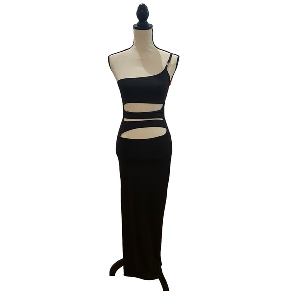 Dresses & Skirts - One Strap Slash Front Maxi Dress